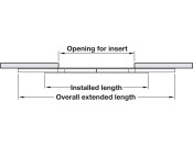 Extend Table Runners 90kg 520mm St Galv