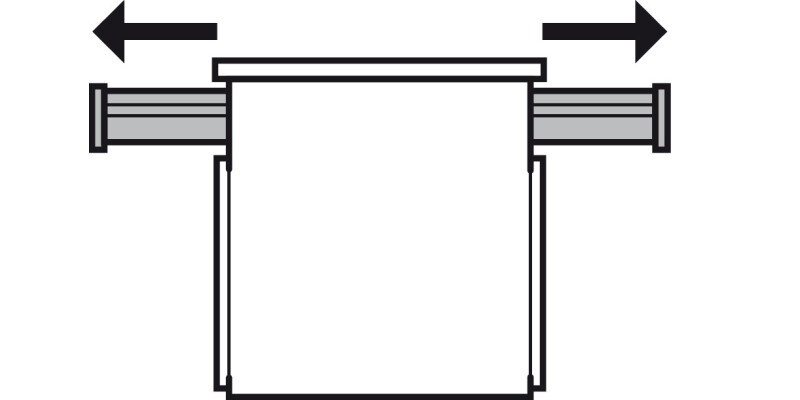 BB Drawer Runner 17mm Groove Sgl 10kg 251-400mm