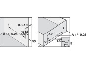 3320-50 BB Drawer Runner Full 60kg 550mm BZP