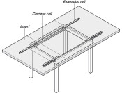 Extend Table Runners 60kg 800mm St Galv