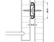 2026 BB Drawer Runner 2Way Sgl BZP 50kg 350mm