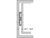 6026 BB Drawer Runner 2Way Sgl 90kg 400mm BZP