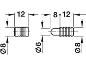 Table Top ConnFit Press 8mm Blue Galv