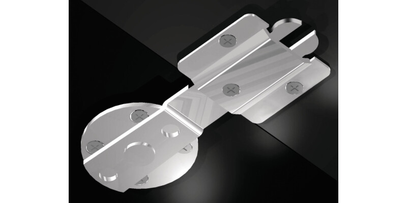 Table Connector 153x60mm St Galv