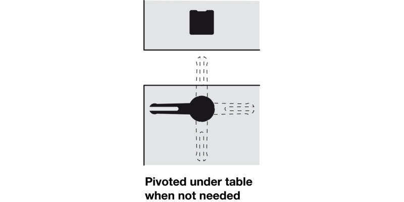 Table Connector 153x60mm St Galv