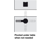 Table Connector 153x60mm St Galv