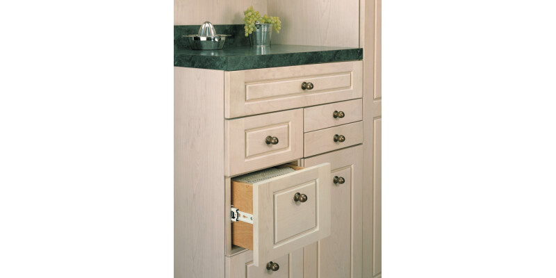 3832-SC BB Drawer Runner Full 43kg 350mm Wht