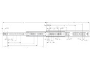 3832-SC BB Drawer Runner Full 43kg 350mm Wht
