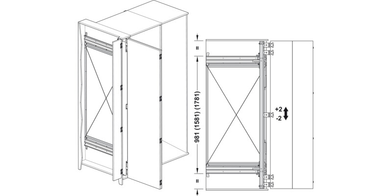 Finetta Spinfront 60 2D Set 1990-2200mm