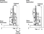 Accuride 1321 Pivot Sld DrRun Blk 456mm