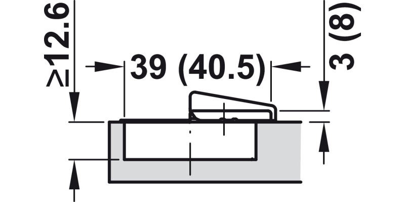Tiomos 110/45D Hinge Click wo SC SF Ins
