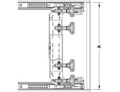 Accuride 1432 Pivot Sld DrRun Blk 405mm