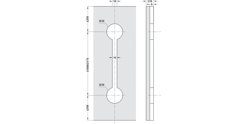 Planofit Strght Sys Com Set 2400mm Blk
