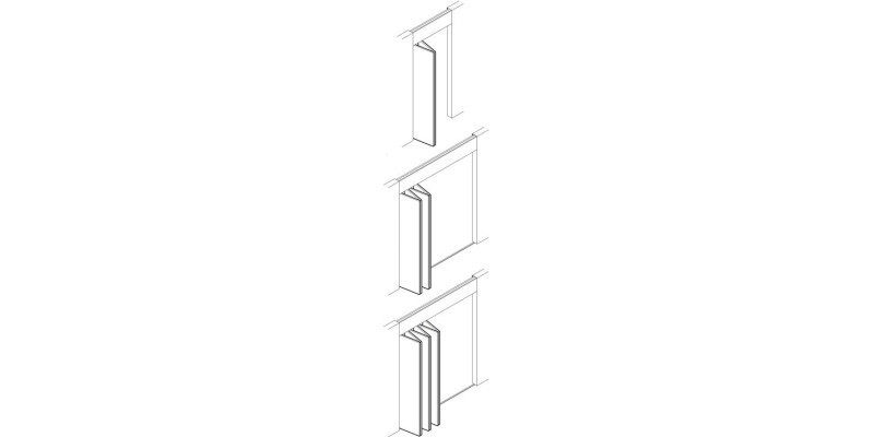 Fitting Set, for Folding Cabinet Doors, Hawa-Bifold 30