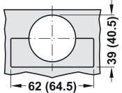 Tiomos 160D Hinge Click SC Ful Night/Ant