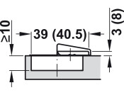 Tiomos 160D Hinge Click SC Ful Night/Ant