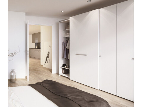 Complete Fitting Set, for Sliding Cabinet and Wardrobe Doors, Hawa Frontino 40 F