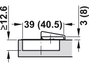 Tiomos 110D Hinge Click SC Hlf Night/Ant