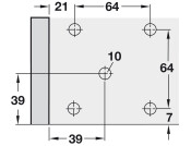 Plinth Foot Top Section Screw Pl Black