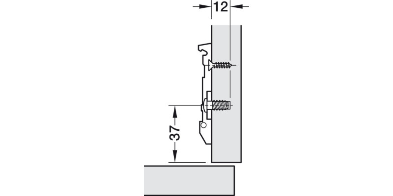Tiomos Econ 2mm Mounting Plate Click 3 Cruci PM