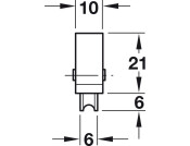 Lt Duty Btm Roller Mortice Pl Brw