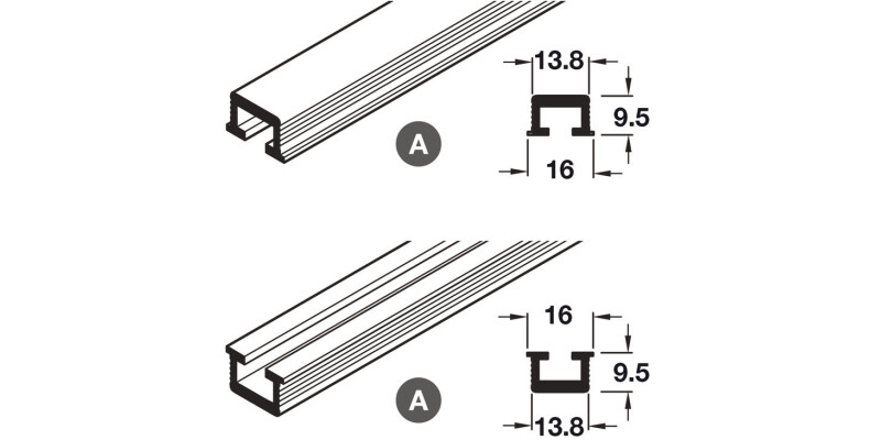 Hawa-Miniroll 25 Rev Track Set 2.5m