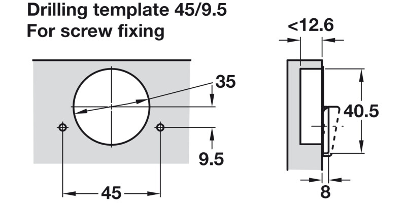 Tiomos 100D Fridge Dr Hinge Click wo SC