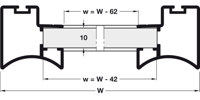Junior 6 System Fitting Set F 2 Door