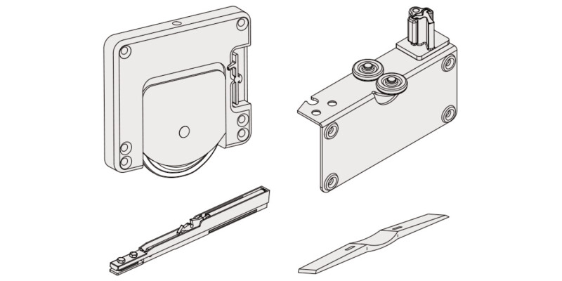 Junior 6 System Fitting Set F 2 Door