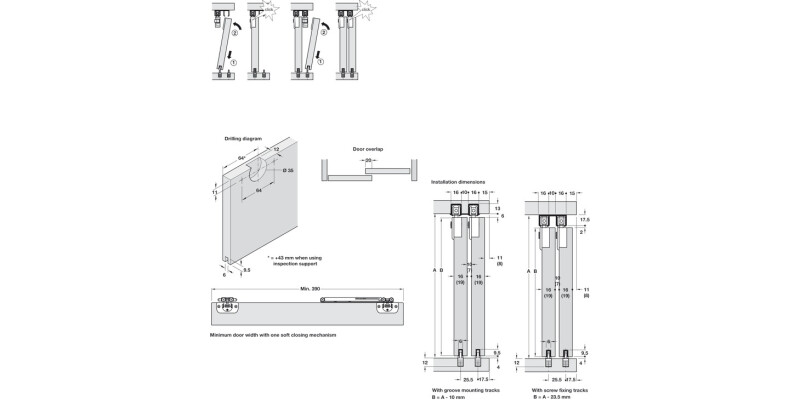 Slido Cls 40IFC FitSet 2Dr w SC