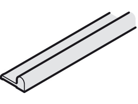 Running/Guide Track, for Sliding Cabinet Doors, Slido F-Line15 55A