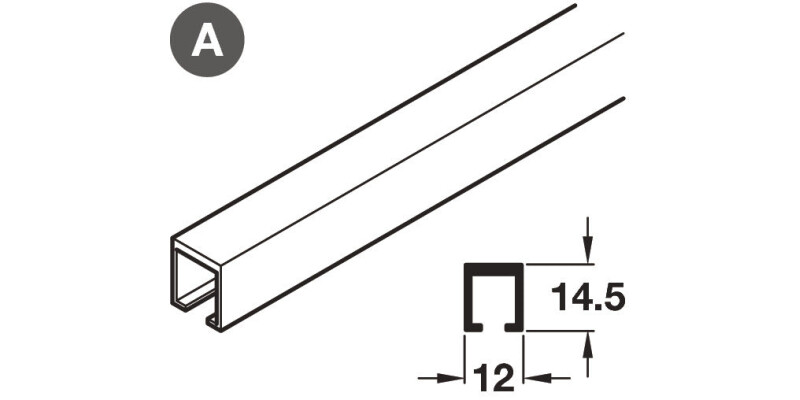 System 1 Infront Top Track 2.0m