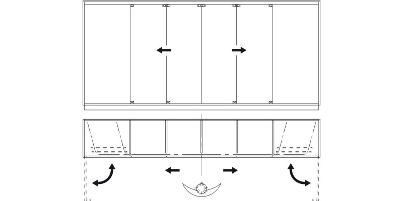 Hawa Aperto 40/F Sgl Panel FitSet 1Door