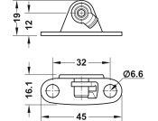MaxiUp M/Brkt SlideOn Clip Varianta SNP