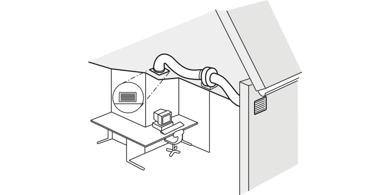 Centrifugal In-line Fan Set-Std PC/Wht