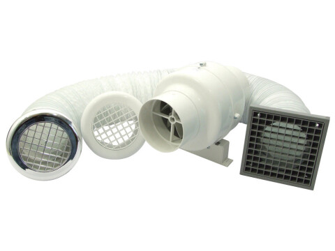 Centrifugal In-line Fan Set-Std PC/Wht