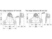 Duo Forte Flap/Lid Stay 37mm Hospa NP