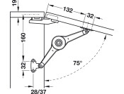 Duo Std Flap/Lid Stay 37mm Varianta NP