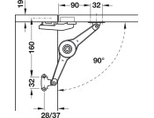 Duo Std Flap/Lid Stay 37mm Varianta NP