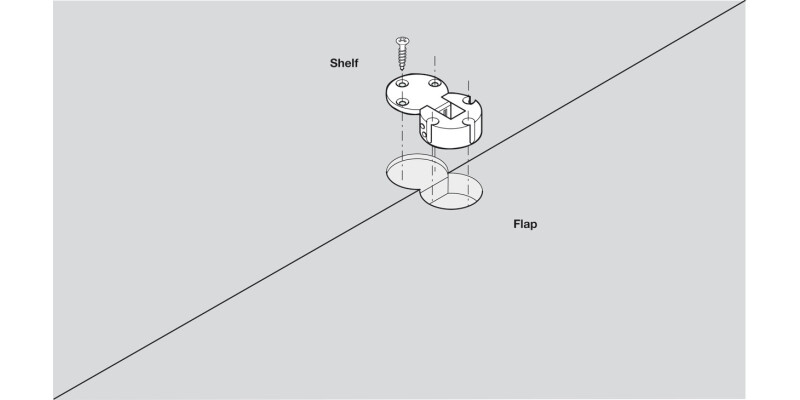90D Plano Medical Flap Hinge ZA/Brs NP