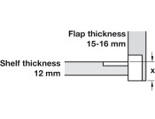 90D Plano Medical Flap Hinge ZA/Brs NP
