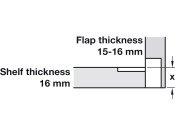 90D Plano Medical Flap Hinge ZA/Brs NP