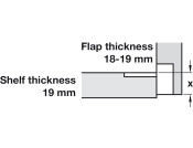 90D Plano Medical Flap Hinge ZA/Brs NP