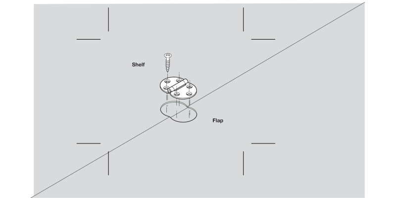 270D Flap Hinge Steel PNP