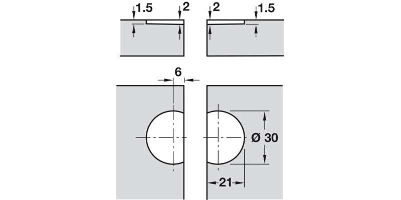 270D Flap Hinge Steel PNP