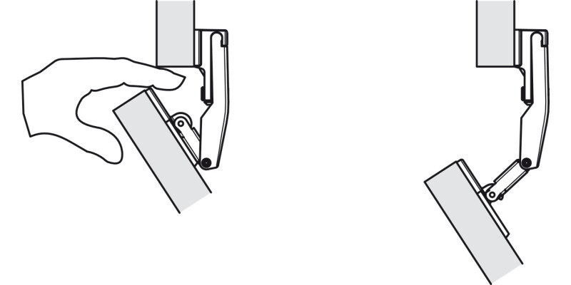 Connecting Hinge Euro Screw ZA NP