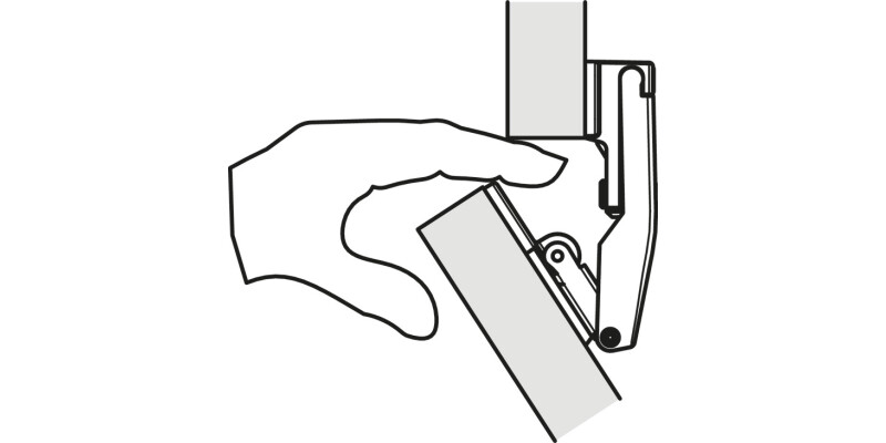 Connecting Hinge Euro Screw ZA NP