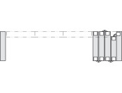 180D Zysa Hinge Drilling D12mm M.Brass