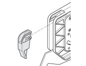 Free Fold Angle Restraint Plastic Grey