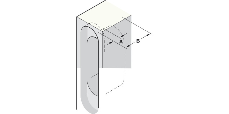 204A Soss Hinge 19-22mm ZA Body NP Links